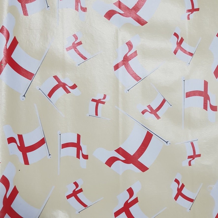 St George's Flags Oilcloth PVC Union Jack Tablecloth 54" Wide - Bull Ring Fabrics