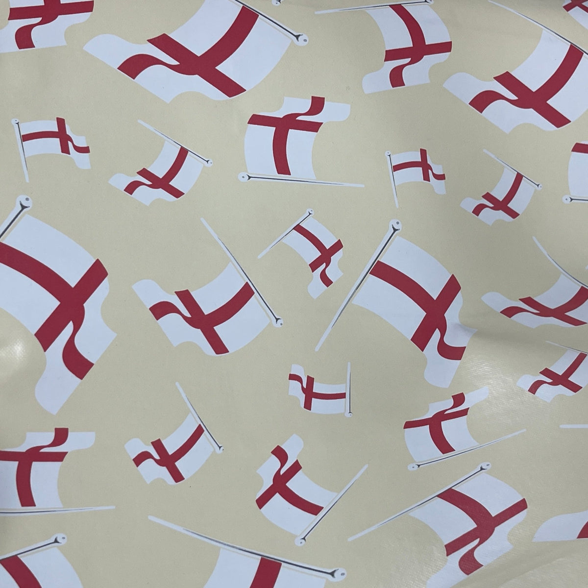 St George's Flags Oilcloth PVC Union Jack Tablecloth 54" Wide - Bull Ring Fabrics