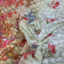 Summer Cotton Broderie Anglaise Fabric Sequin Cotton Chicken Dress, Yellow - Bull Ring Fabrics