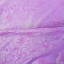 Sunflowers Velvet Flocked Taffeta Fabric Dress 150cm Pink - Bull Ring Fabrics