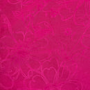 Sunflowers Velvet Flocked Taffeta Fabric Dress Material 150cm Cerise Pink - Bull Ring Fabrics