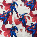 Superman Marvel Kids Print Cotton Furnishing Fabric, Ivory - Bull Ring Fabrics
