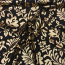 Symphony Foil Floral Taffeta Fabric Curtain Dress 60" - Bull Ring Fabrics