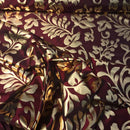 Symphony Foil Floral Taffeta Fabric Curtain Dress 60" - Bull Ring Fabrics