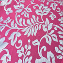 Symphony Foil Floral Taffeta Fabric Curtain Dress 60" - Bull Ring Fabrics