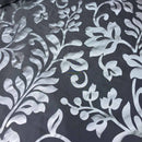 Symphony Foil Floral Taffeta Fabric Curtain Dress 60" - Bull Ring Fabrics