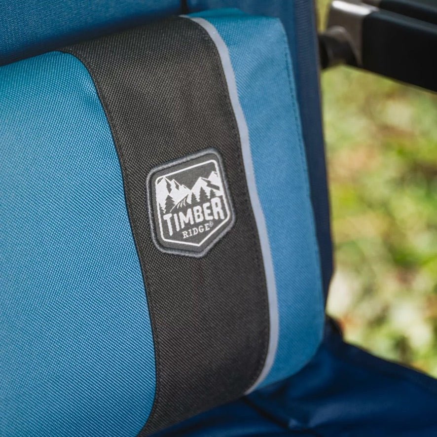 Timber Ridge Zero Gravity Folding Lounger with Side Table Outdoor Camping Picnic - Bull Ring Fabrics