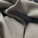 Tiny Check Polyviscose Tartan Fabric 140cm, Brown - Bull Ring Fabrics