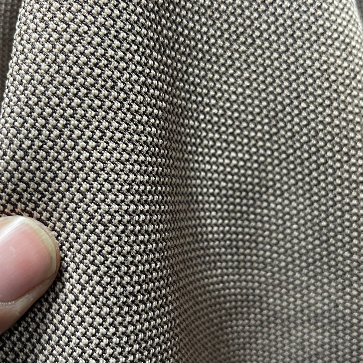 Tiny Check Polyviscose Tartan Fabric 140cm, Brown - Bull Ring Fabrics