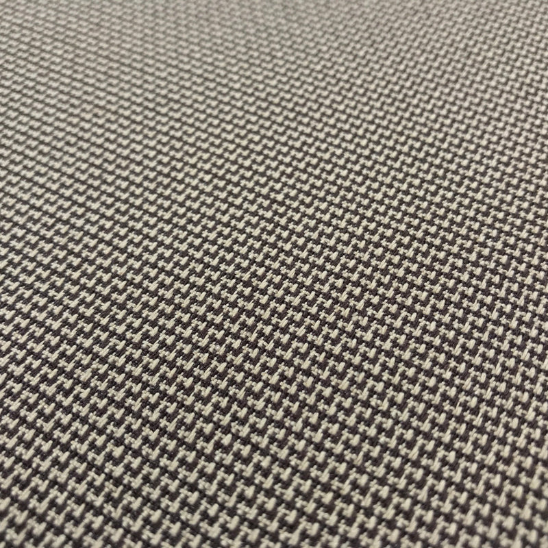 Tiny Check Polyviscose Tartan Fabric 140cm, Brown - Bull Ring Fabrics