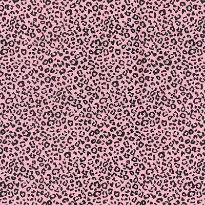 Tiny Leopard Spots 100% Cotton Poplin Fabric Rose & Hubble Animal Print 45", Pink - Bull Ring Fabrics