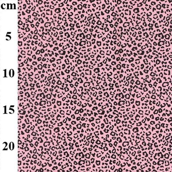 Tiny Leopard Spots 100% Cotton Poplin Fabric Rose & Hubble Animal Print 45", Pink - Bull Ring Fabrics