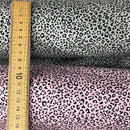 Tiny Leopard Spots Print Rose & Hubble Cotton Poplin Fabric 45, Grey - Bull Ring Fabrics