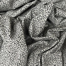Tiny Leopard Spots Print Rose & Hubble Cotton Poplin Fabric 45, Grey - Bull Ring Fabrics