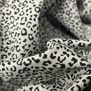 Tiny Leopard Spots Print Rose & Hubble Cotton Poplin Fabric 45, Grey - Bull Ring Fabrics