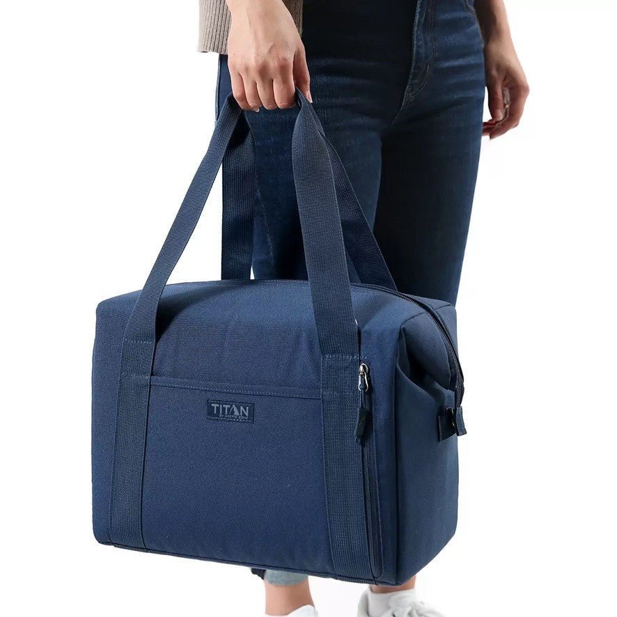 Titan 25 Can Insulated Cooler Bag with 2 Ice Walls Deep Freeze Carry-All Hiking - Bull Ring Fabrics