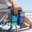 Tommy Bahama 5-Position Backpack Beach Chair Insulated Pouch Pillow 136kg NEW - Bull Ring Fabrics