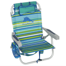 Tommy Bahama 5-Position Backpack Beach Chair Insulated Pouch Pillow 136kg NEW - Bull Ring Fabrics
