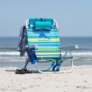 Tommy Bahama 5-Position Backpack Beach Chair Insulated Pouch Pillow 136kg NEW - Bull Ring Fabrics