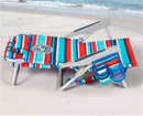 Tommy Bahama 5-Position Backpack Beach Chair Insulated Pouch Pillow 136kg NEW - Bull Ring Fabrics