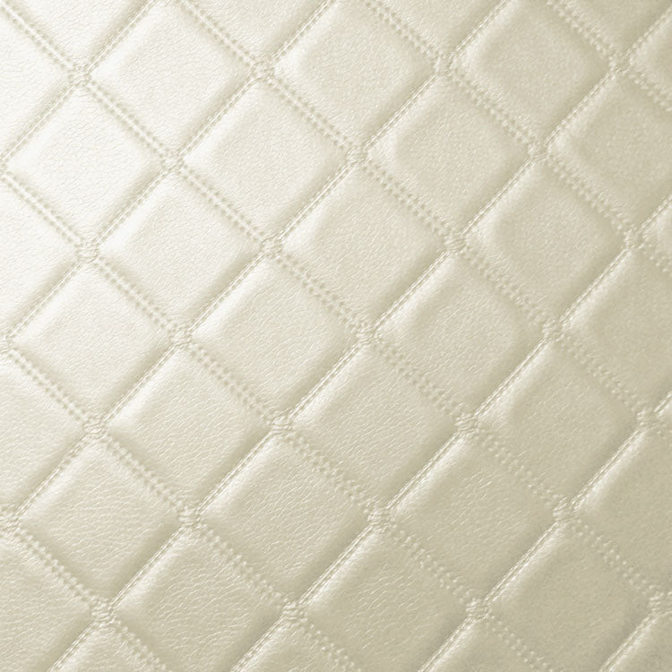 Trellis Quilted Vinyl Faux Leather Upholstery Fabric 140cm - Bull Ring Fabrics