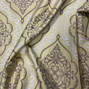 Trompe Damask Curtain Brocade Upholstery Fabric 140cm, Lime Green - Bull Ring Fabrics