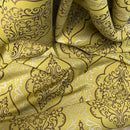 Trompe Damask Curtain Brocade Upholstery Fabric 140cm, Lime Green - Bull Ring Fabrics