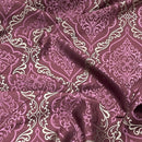 Trompe Damask Upholstery Curtain Brocade Fabric 140cm, Purple - Bull Ring Fabrics