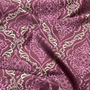 Trompe Damask Upholstery Curtain Brocade Fabric 140cm, Purple - Bull Ring Fabrics