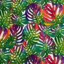 Tropical Cotton Fabric Palm Leaves Curtain Upholstery Jungle Palm Leaf 54” Per 1/2M - Bull Ring Fabrics