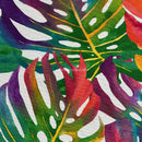 Tropical Cotton Fabric Palm Leaves Curtain Upholstery Jungle Palm Leaf 54” Per 1/2M - Bull Ring Fabrics