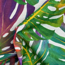 Tropical Cotton Fabric Palm Leaves Curtain Upholstery Jungle Palm Leaf 54” Per 1/2M - Bull Ring Fabrics