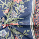 Vintage Flowers Cotton Bedding Duvet Sheeting Fabric 54" Blue - Bull Ring Fabrics