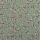 Vintage Roses Print Rose & Hubble Cotton Poplin Dress Fabric - Bull Ring Fabrics
