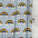 Wholesale Little Johnny 15 Metres Rainbow Clouds 100% Cotton Fabric Roll – Baby Blue Rainbow Print Dress Fabric | Children’s Craft & Quilting Material - Bull Ring Fabrics