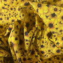 Yellow Sunflowers Craft 100% Cotton Fabric 140cm - Bull Ring Fabrics