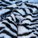 Zebra Velboa Animal Valboa Faux Fur Craft Fabric - Bull Ring Fabrics