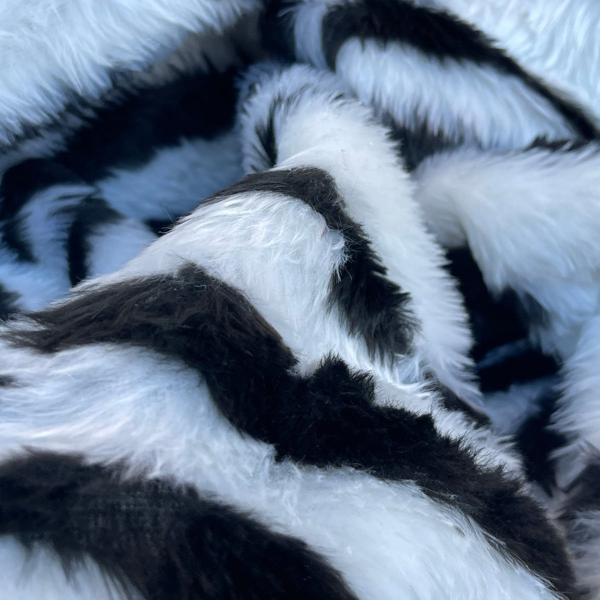Zebra Velboa Animal Valboa Faux Fur Craft Fabric - Bull Ring Fabrics