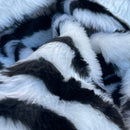 Zebra Velboa Animal Valboa Faux Fur Craft Fabric - Bull Ring Fabrics