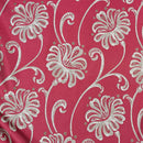Beige Floral Upholstery Curtain Brocade Fabric 140cm, Red