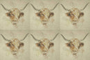 Cushion Picture Panel, Highland Cow