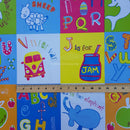 By The Metre Kids Alphabet Print PVC Printed Tablecloth