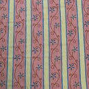 Floral Vintage Cotton Fabric, Pink/Peach