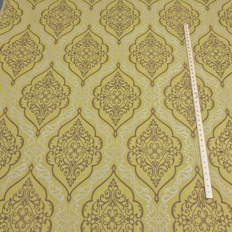 Damask Cotton Blend Curtain Brocade Fabric 140cm
