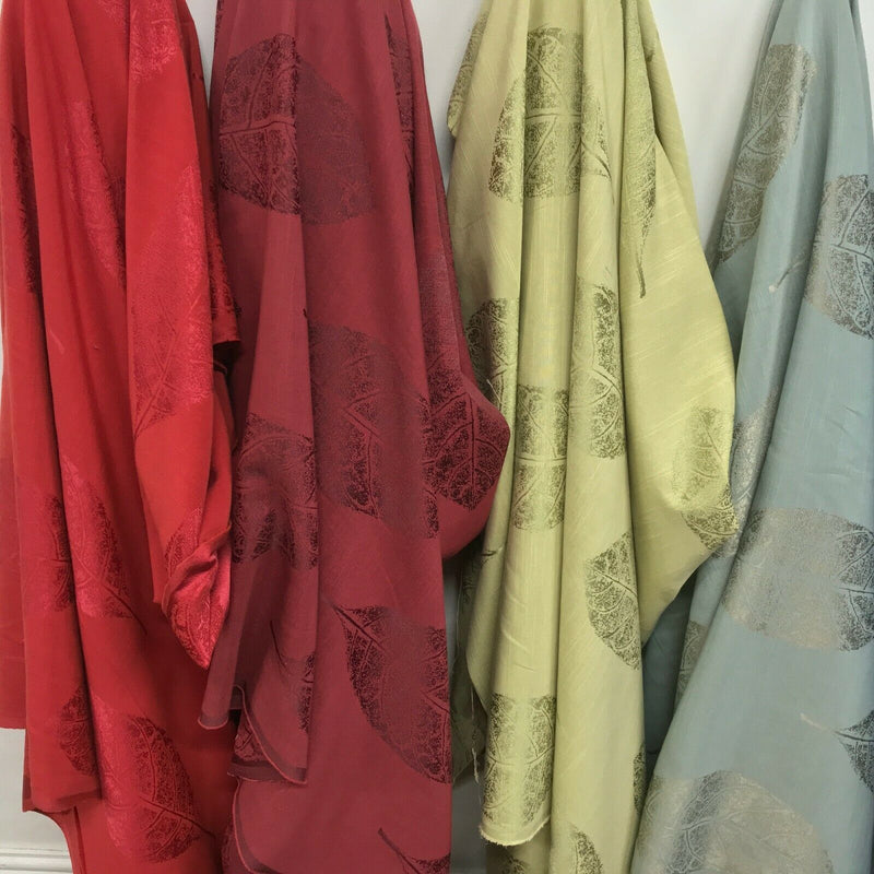 Big Leaf Floral Upholstery Curtain Brocade Fabric 140cm