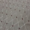 Tissu en taffetas de touffe de diamants en bambou, doré