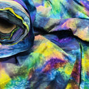 100% Cotton Tie Dye Batik Fabric, Nebula - Bull Ring Fabrics