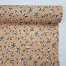 100% Viscose Floral Summer Dress Fabric 60", Nude Blush - Bull Ring Fabrics