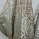 Damask Pearl Sequin Satin Dress Cotton Curtain Brocade Fabric 140cm