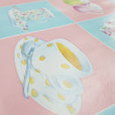 By The Metre Tea Cups & Saucers PVC Printed Tablecloth